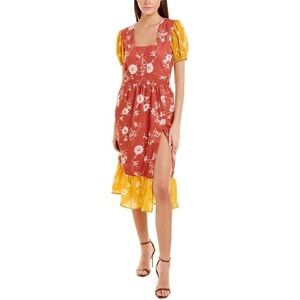 Walter Baker Cara Dress in Carnation Mix Size Large New!